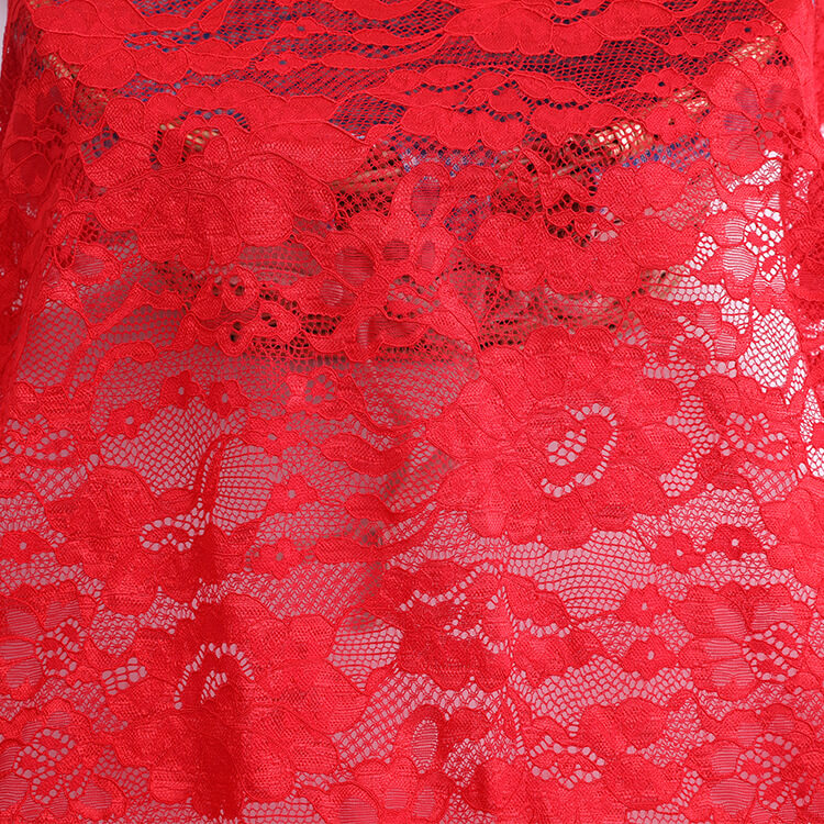Lace Fabric Nylon Warp Knit for Women's Wear Wholesale Supplier 4